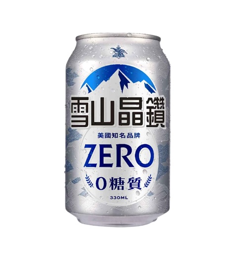 雪山晶鑽 0糖質 啤酒 330ml (24罐/箱)