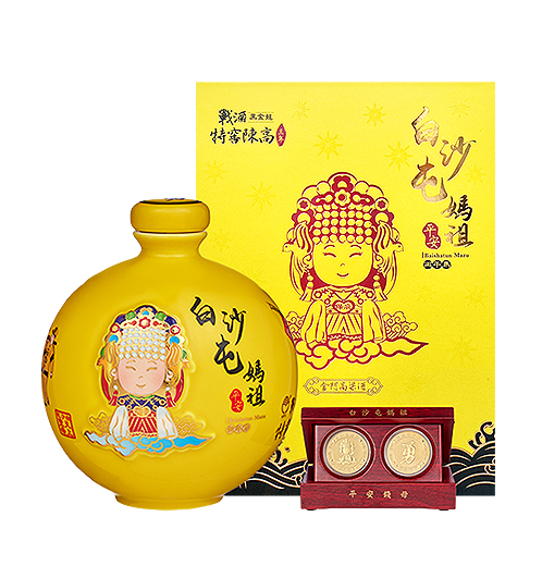金門高粱戰酒 三年特窖黑金龍 丙午馬 白沙屯媽祖紀念版 高粱