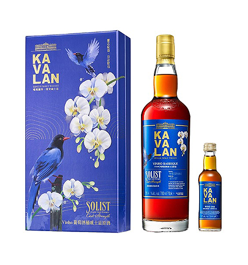 噶瑪蘭 經典獨奏 Vinho葡萄酒桶 2023 台灣藍鵲 禮盒
