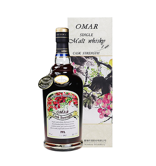 OMAR 葡萄酒桶 56% 原桶強度 單一麥芽威士忌