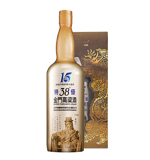 金門高粱酒 特優 15週年 金色布袋戲紀念版 高粱