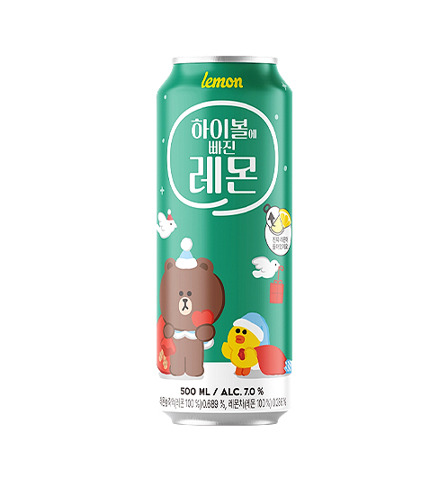 韓國 熊大 檸檬 Highball LineFriend 聯名款