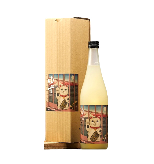 壺坂 柚子酒 招財貓