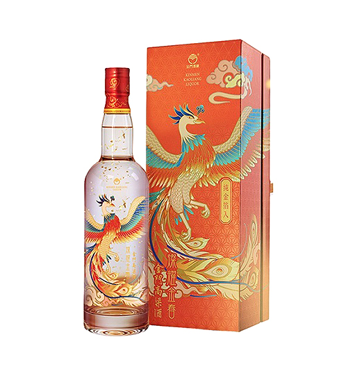 燦耀金春 金箔鳳凰 金門高粱酒 